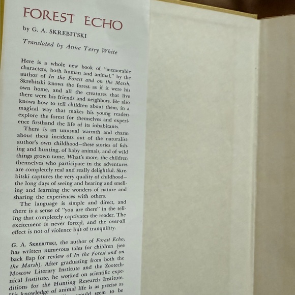 1967 Forest Echo by G.A. Skrebitski Children’s Book - Picture 2 of 7